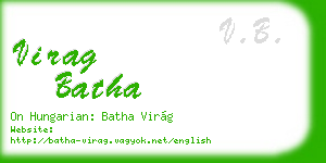 virag batha business card
